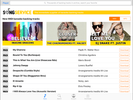 Grinta Karaoke PRO iPad screenshot