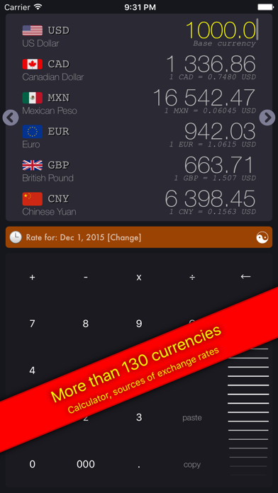 GetRate Currency Exchange Rate Screenshot