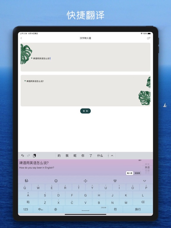 万能输入法 iPad screenshot