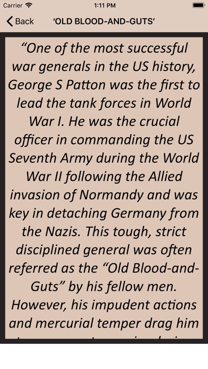 George S. Patton's Wisdom screenshot-4