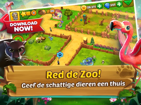 Zoo 2: Animal Park iPad app afbeelding 1