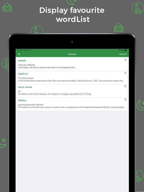 Islamic Dictionary - Offline iPad screenshot