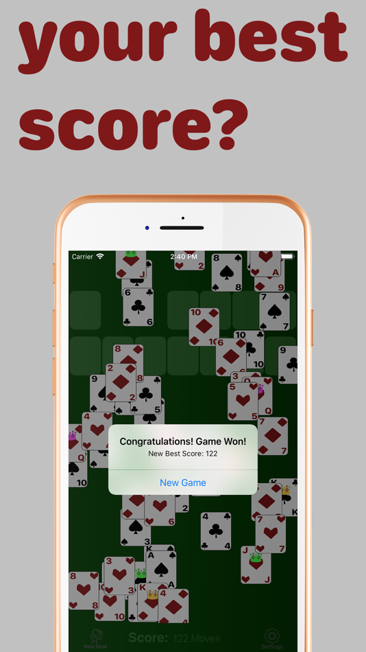 #4. No Ads Solitaire (iOS) Por: Drew Schweinfurth