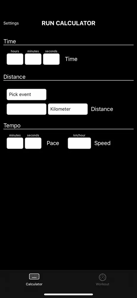 Run Pace Calculator