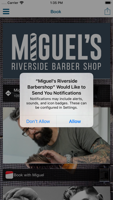 Screenshot #1 pour Miguel's Riverside Barbershop