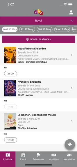 Game screenshot Véo Cinémas apk