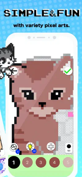 Game screenshot Pixel Art - Coloring by number apk
