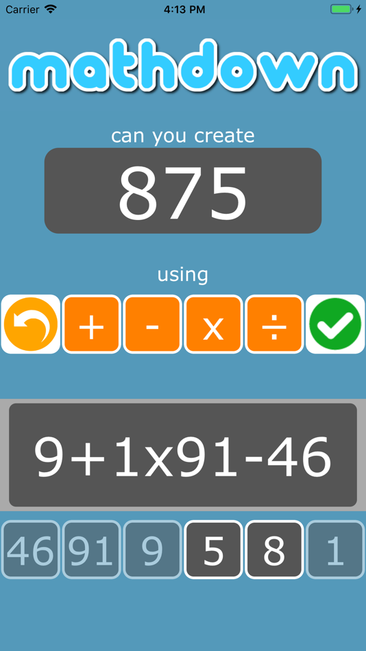 #2. mathdown (iOS) Podle: JOhn Lyons