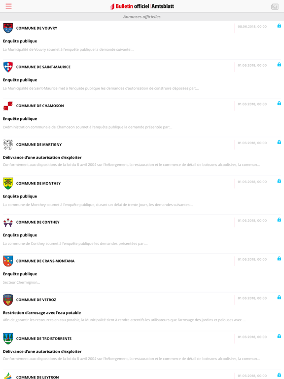 Screenshot #5 pour Bulletin officiel Valais