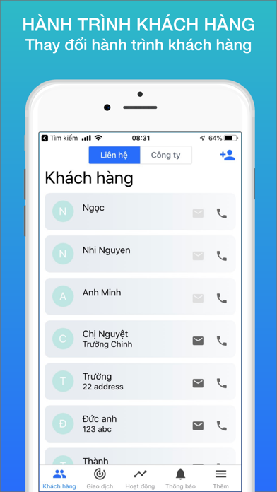 CRM: Contacts & Deals Screenshot