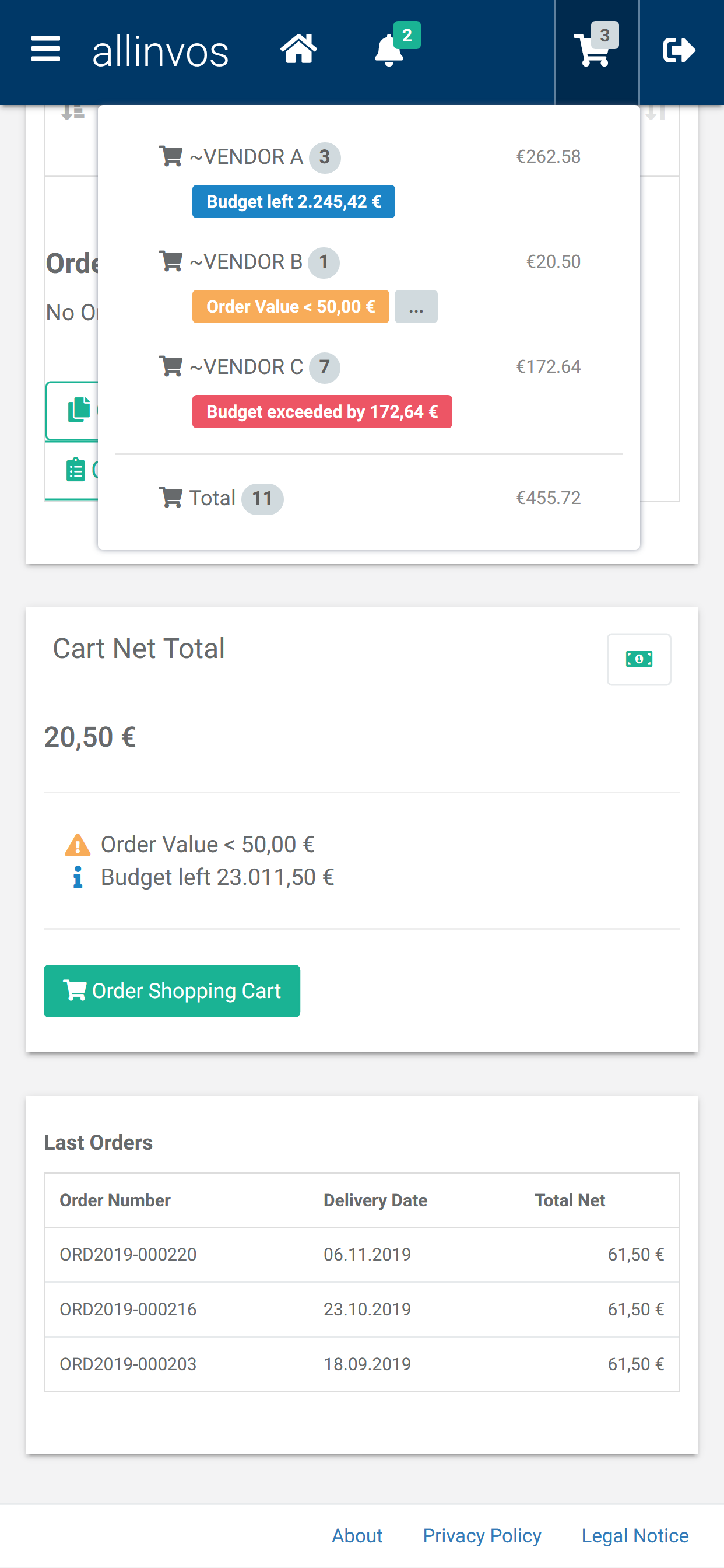 allinvos Order screenshot 3