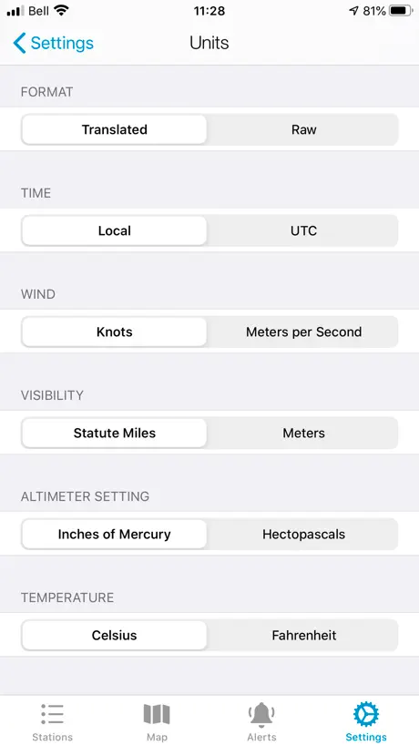 Minimums - METAR/TAF Analysis