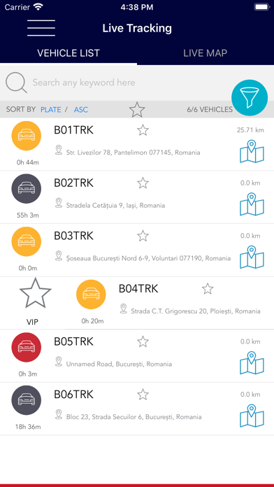 iTrack - Fleet Management Screenshot