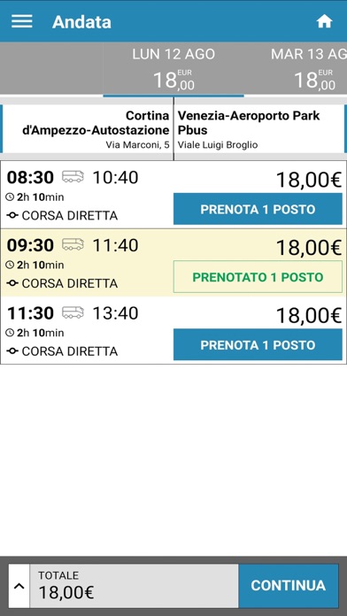 Cortina Express screenshot 2