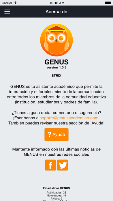 Genus plataforma comunicación screenshot 3