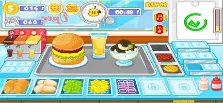Burger shop fast food