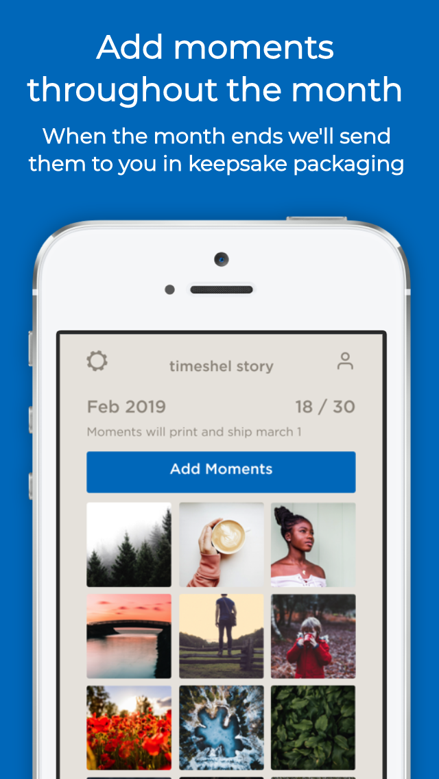 timeshel- monthly photo prints