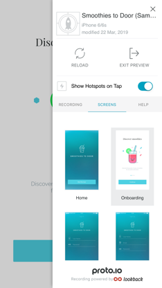 Proto.io screenshot 3