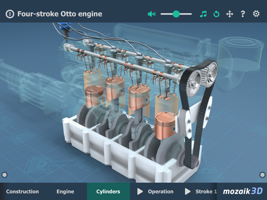 Screenshot #6 pour Four-stroke Otto engine 3D