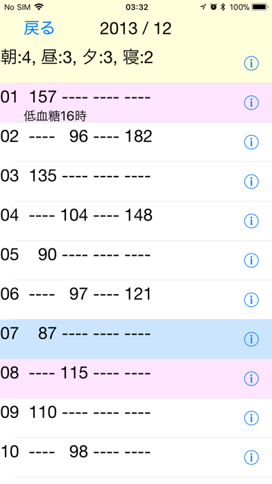 血糖値メモ - BGLRecords screenshot1