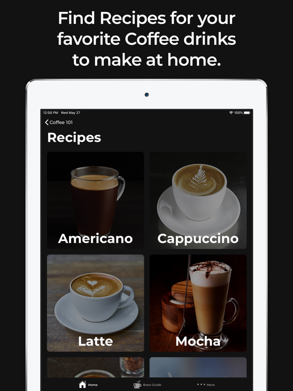 Coffee 101 iPad screenshot 4 - Food & Drink app