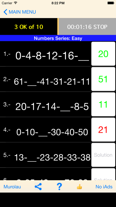 Screenshot #3 pour Missing Numbers Minds
