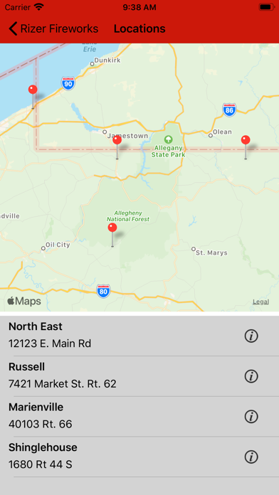 Rizer Fireworks iPhone screenshot 6 - Shopping app