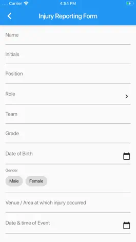 Game screenshot Injury Reporting apk