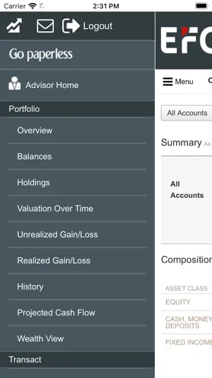 EFG NetxInvestor screenshot 2