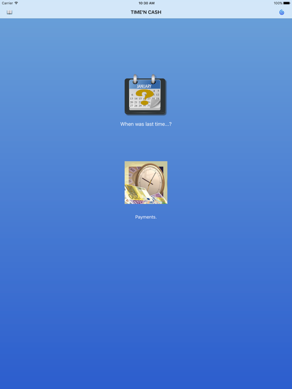 Time'n Cash iPad screenshot 2 - Utilities app