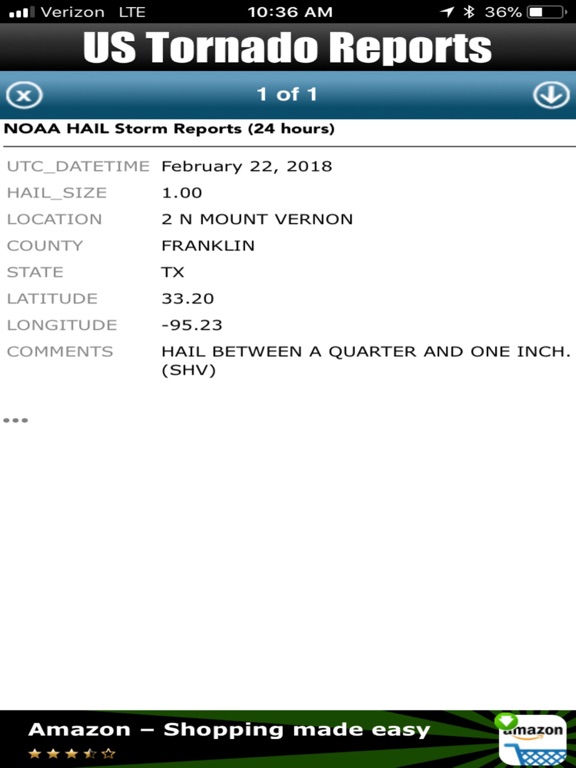 Screenshot #5 pour US Weather Tornado Reports