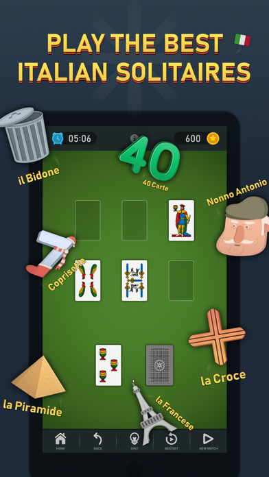 Italian Solitaire Collection Screenshot 1 - AppWisp.com Italian Solitaire Collection Screenshot 1 - AppWisp.com