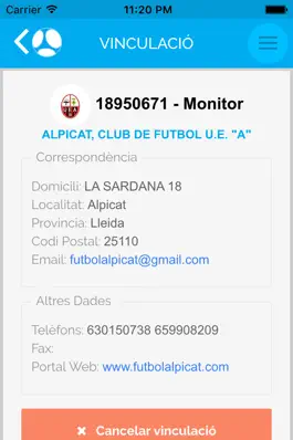 Game screenshot Futbol.cat, Portal del Federat apk