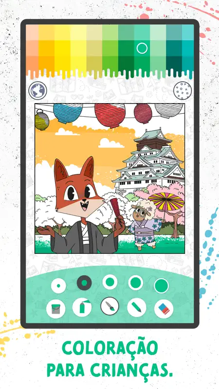Colorir com Raposa e Ovelhã screenshot 1 of 5