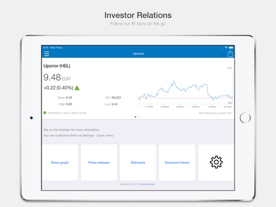 Screenshot #4 pour Uponor Investor Relations