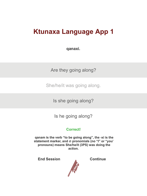 Screenshot #5 pour Ktunaxa Grammar App