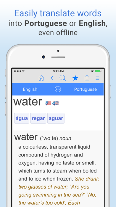 Screenshot #1 pour English-Portuguese Dictionary.