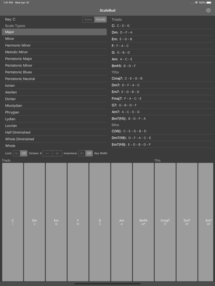 ScaleBud - AUv3 MIDI Keyboard