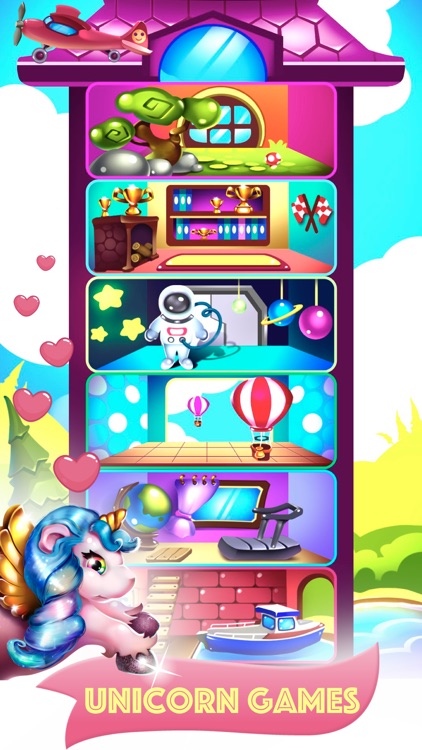 Cute Unicorn: running games