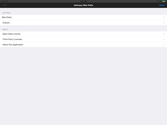 GatineauVélo iPad screenshot