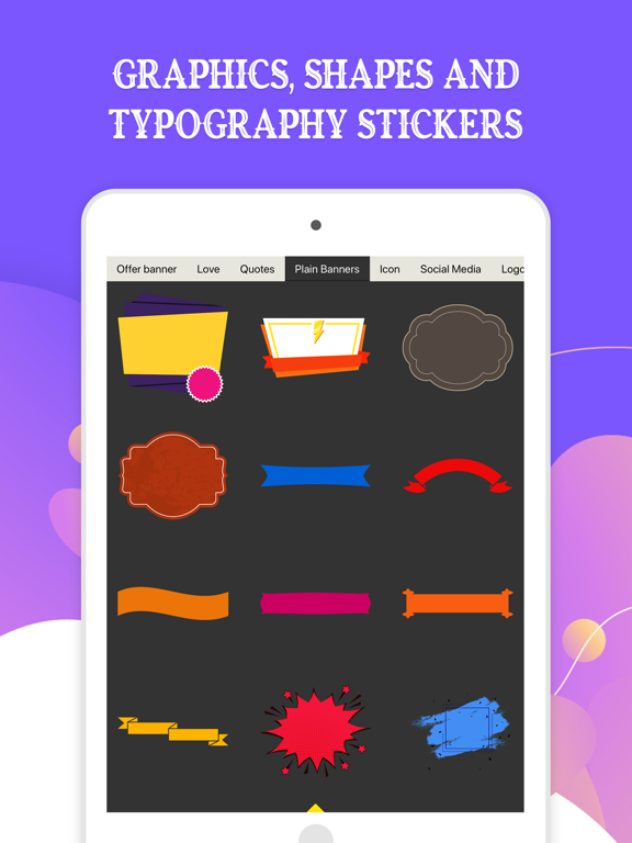 iGenius - Banner Maker iPad screenshot 4 - Photo & Video app