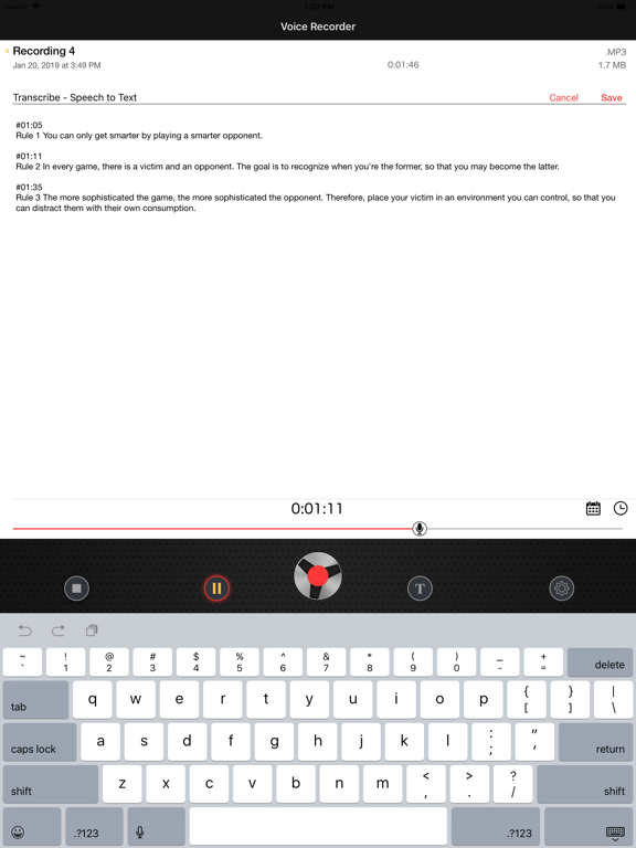 Screenshot #6 pour Voice Recorder - REC App
