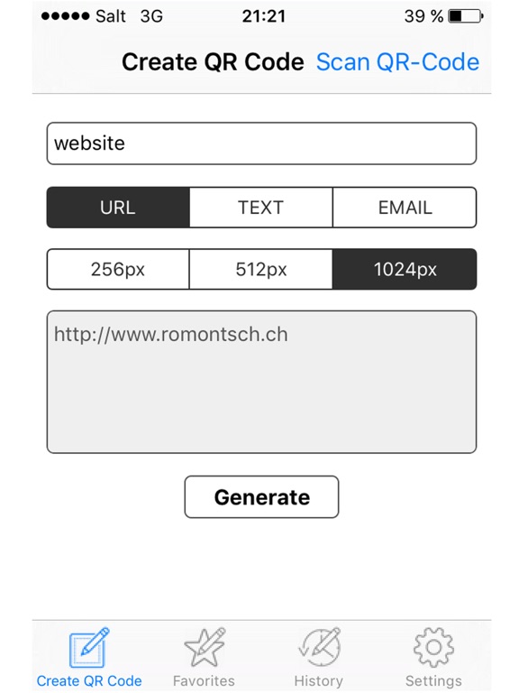 QR Code Creator Professional iPad screenshot
