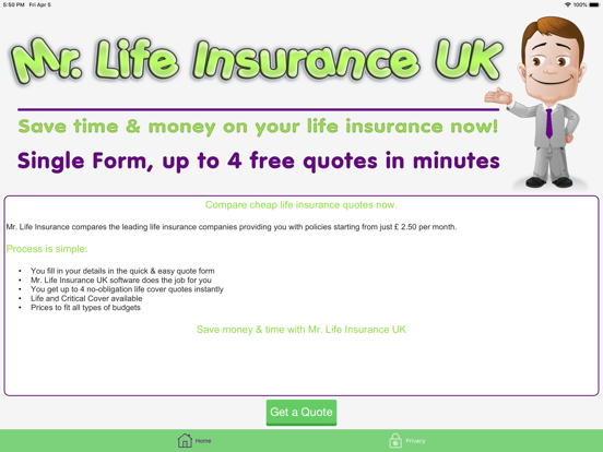 Screenshot #5 pour Mr Life Insurance UK