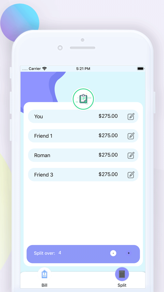 #3. OFFLINE Bill Splitter (iOS) 由: Hitesh Riziya