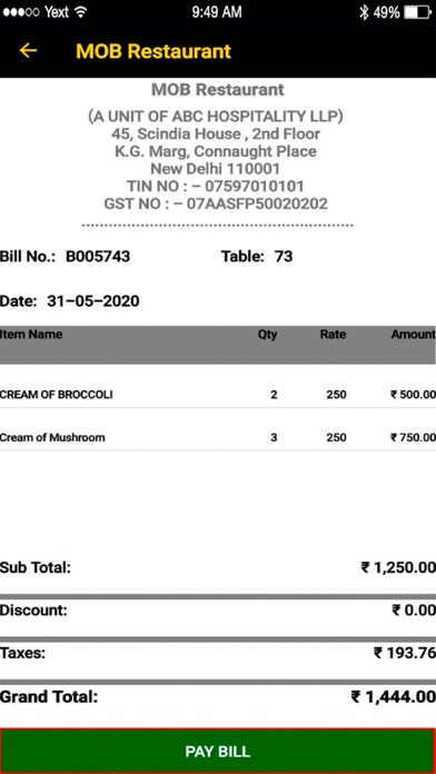 Screenshot #3 pour CSAT ContactLess Order App