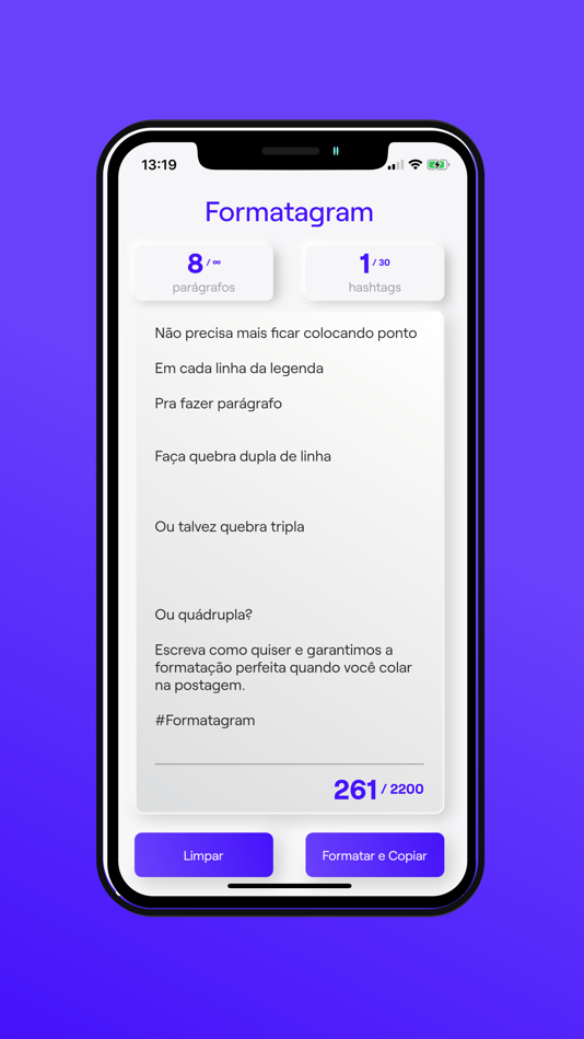 #2. Formatagram: Instagram Caption (iOS) 由: Douglas Fernandes