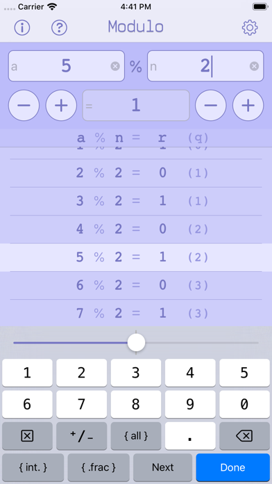 Screenshot #3 pour Modulo Enumerator