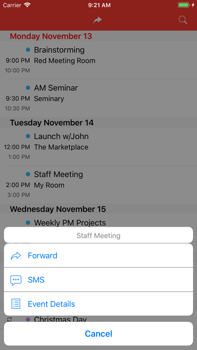 Forward Calendar Meetings screenshot 2