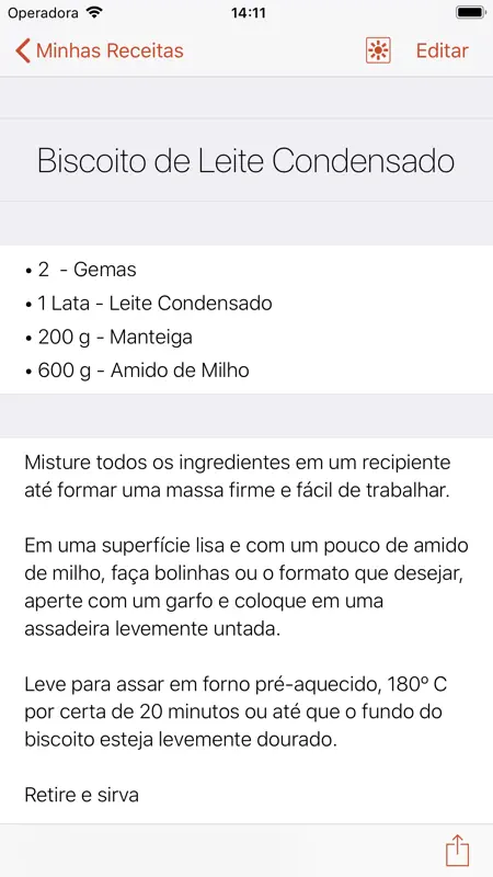 Meu Livro de Receitas screenshot 1 of 3